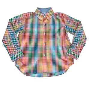 NWT Little English Size 4 Button Down Shirt in Preppy Check